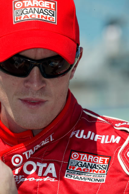 Scott Dixon, driver of the # 1 car Target Chip Ganassi Racing Panzo G-Force Toyota, at Homestead-Miami Speedway during Toyota 300 -- Photo by: Dan Helrigel