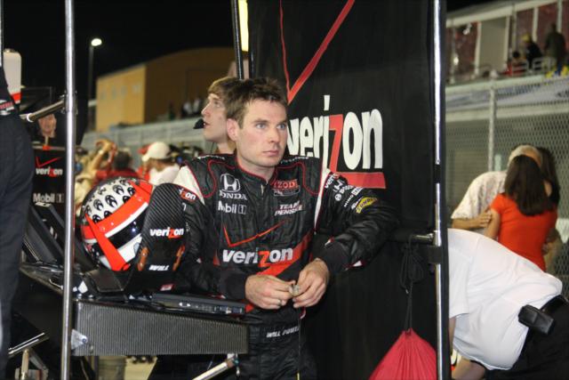 Will Power, out of the car. -- Photo by: Dana Garrett