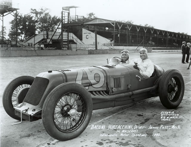 Baconin Borzachini in the #26 Maserati Special (Maserati/Maserati) at the Indianapolis Motor Speedway in 1930. -- Photo by: No Photographer