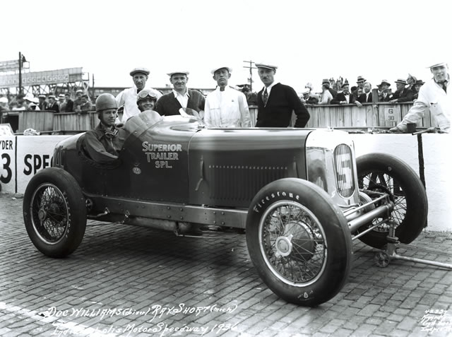 Doc Williams in the #54 Superior Trailer Special (Cooper/Miller) at the Indianapolis Motor Speedway in 1936 -- Photo by: No Photographer