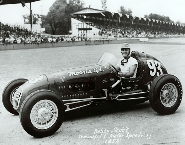 Bobby Scott in the #93 Morris Special (KK2000/Offy) at the Indianapolis Motor Speedway in 1952 -- Photo by: No Photographer