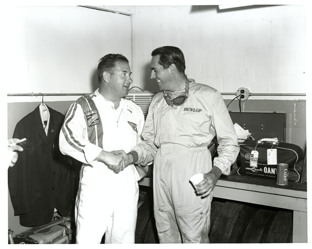Rodger Ward and Jack Brabham -- Photo by: No Photographer
