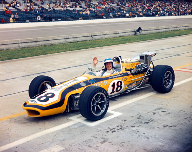Johnny Rutherford, #18, City of Seattle, Eagle, Ford -- Photo by: No Photographer