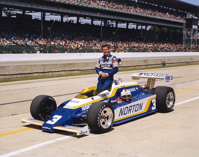 Bobby Unser, #3, The Norton Spirit, Penske, Cosworth -- Photo by: No Photographer