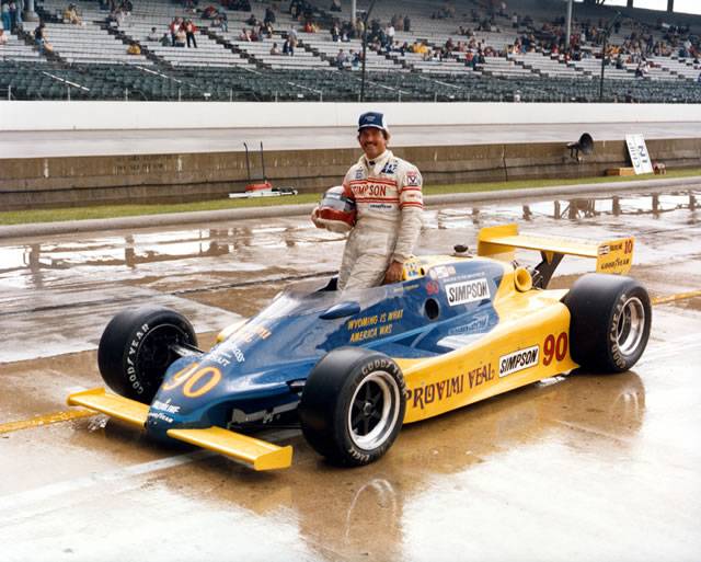 Dennis Firestone, driver of the #90 Simpson Sports March Cosworth at the Indianapolis Motor Speedway during the Indianapolis 500. -- Photo by: No Photographer