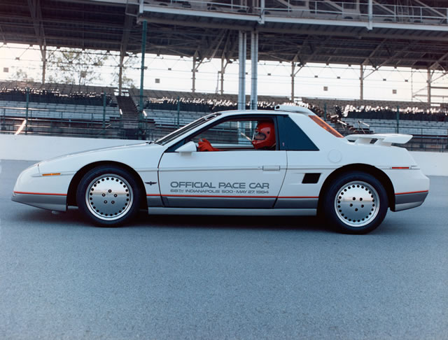 1984 Indianapolis 500 Pace Car, Pontiac Fiero -- Photo by: No Photographer
