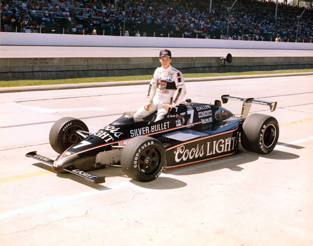 Al Unser Jr., #7, Coor Light Silver Bullet, March, Cosworth -- Photo by: No Photographer