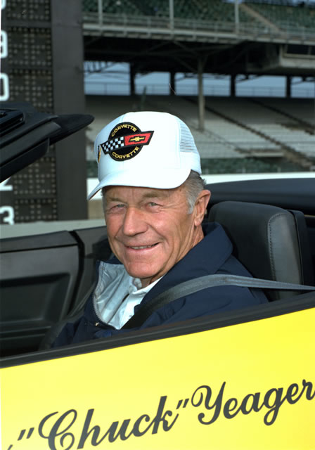 General Chuck Yeager, Driver of 1986 Indianapolis 500 Pace Car -- Photo by: No Photographer