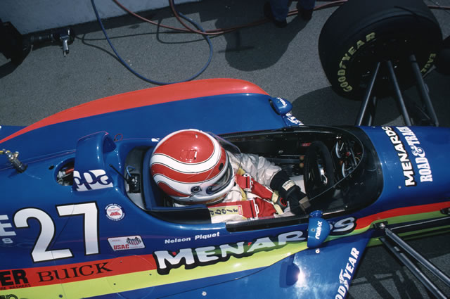 Nelson Piquet, Car #27, Menards Conseco, Lola, Buick -- Photo by: No Photographer