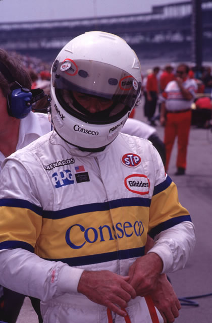 Nelson Piquet prepares to get into his car for practice. -- Photo by: No Photographer