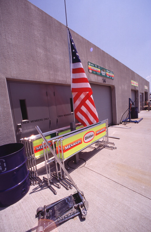 Garage area outside garages of Team Menard -- Photo by: No Photographer