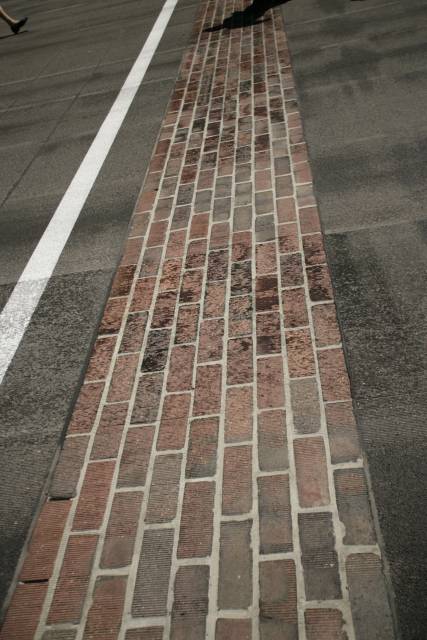 The famous yard of bricks at the Indianapolis Motor Speedway. -- Photo by: Michael Voorhees