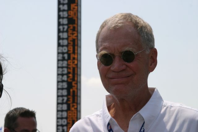 David Letterman, Rahal Letterman Racing Team co-owner during the 90th running of the Indianapolis 500. -- Photo by: Chris Jones