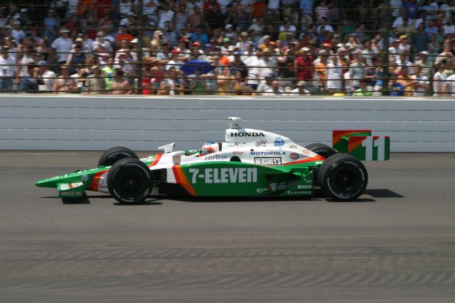 Tony Kanaan in the No. 11 Team 7-Eleven car during the 90th running of the Indianapolis 500. -- Photo by: Chris Jones