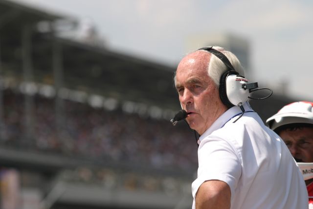 Team Penske team owner Roger Penske during the 90th running of the Indianapolis 500. -- Photo by: Chris Jones
