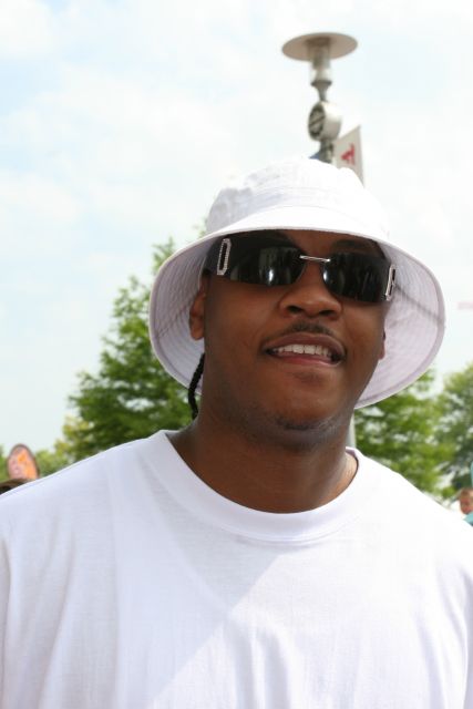 Carmelo Anthony, co-owner of Carmelo Hemelgarn Racing at the 90th running of the Indianapolis 500. -- Photo by: Dave Edelstein