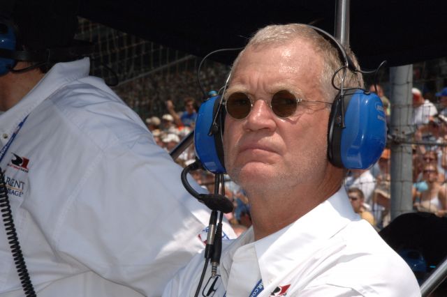 David Letterman, co-owner of Rahal Letterman Racing Team at the 90th running of the Indianapolis 500. -- Photo by: Dana Garrett