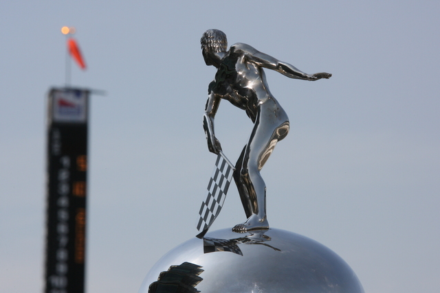 Borg-Warner trophy during qualifications on Pole Day at the Indianapolis Motor Speedway. -- Photo by: Chris Jones