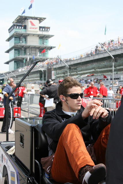 Marco Andretti during qualifications on Pole Day at the Indianapolis Motor Speedway. -- Photo by: Chris Jones