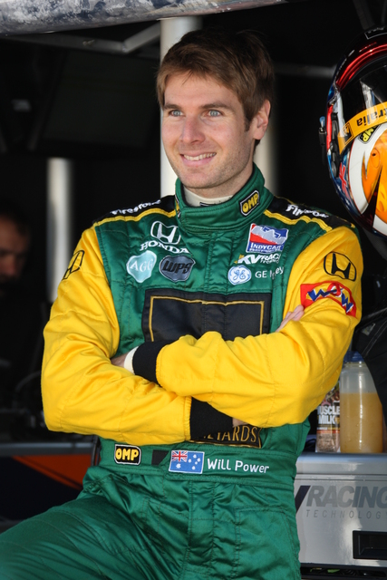 Will Power during practice on Pole Day at the Indianapolis Motor Speedway. -- Photo by: Dana Garrett