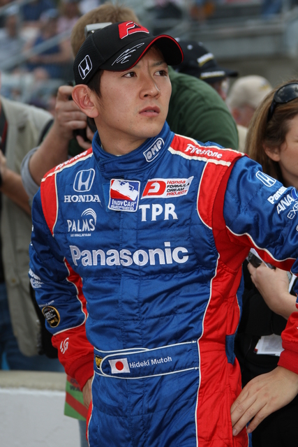Hideki Mutoh during qualifications on Pole Day at the Indianapolis Motor Speedway. -- Photo by: Dana Garrett