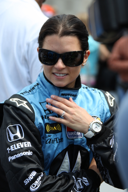 Danica Patrick during qualifications on Pole Day at the Indianapolis Motor Speedway. -- Photo by: Dana Garrett