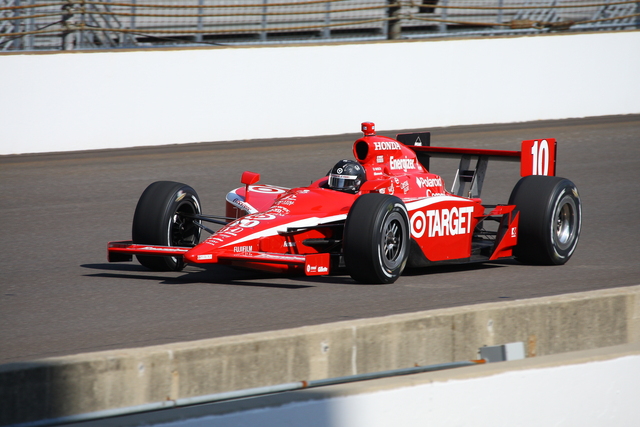 No. 10 Dan Wheldon on track during practice on Pole Day at the Indianapolis Motor Speedway. -- Photo by: Shawn Payne