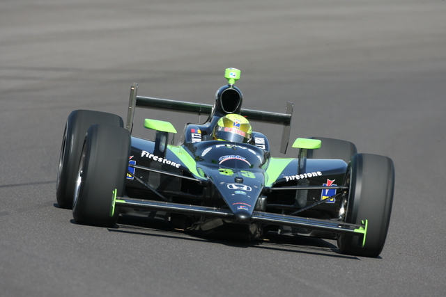 No. 33 EJ Viso on track during practice on Pole Day at the Indianapolis Motor Speedway. -- Photo by: Steve Snoddy