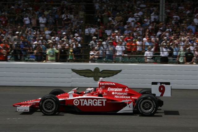 No. 9 Scott Dixon on track on Race Day At the Indianapolis Motor Speedway. -- Photo by: Chris Jones