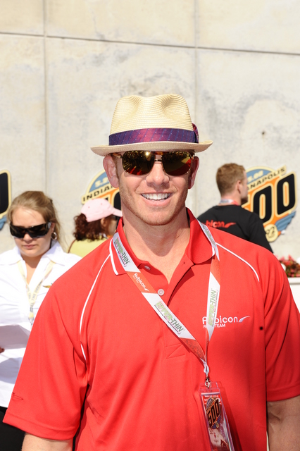 Actor Ian Ziering on Race Day At the Indianapolis Motor Speedway. -- Photo by: Dave Edelstein