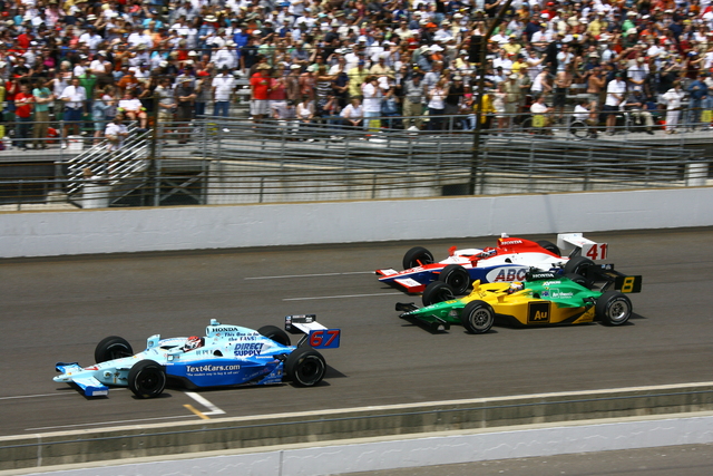 Race action during the 92nd Indianapolis 500. -- Photo by: Jim Haines