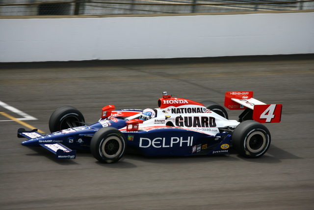 #4 Vitor Meira on track during the 92nd Indianapolis 500. -- Photo by: Jim Haines