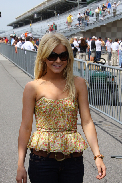 Julianne Hough on Race Day At the Indianapolis Motor Speedway. -- Photo by: Shawn Payne