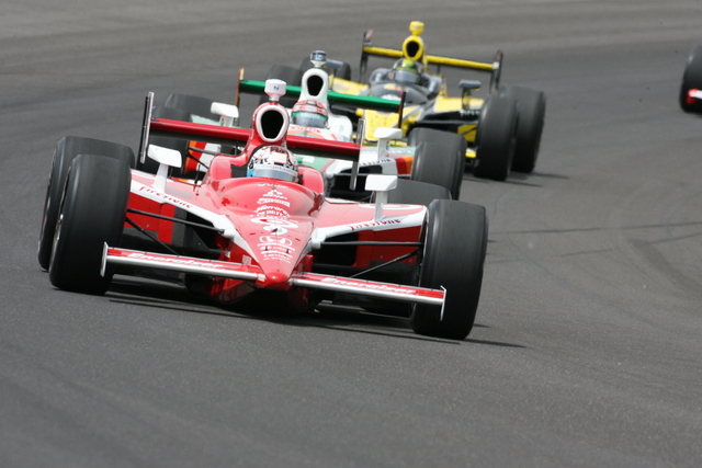 Scott Dixon leads the pack during the 92nd Indianapolis 500. -- Photo by: Steve Snoddy