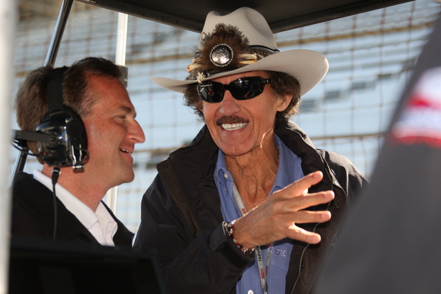 Richard Petty in the pits during Pole Day Qualifications -- Photo by: Chris Jones