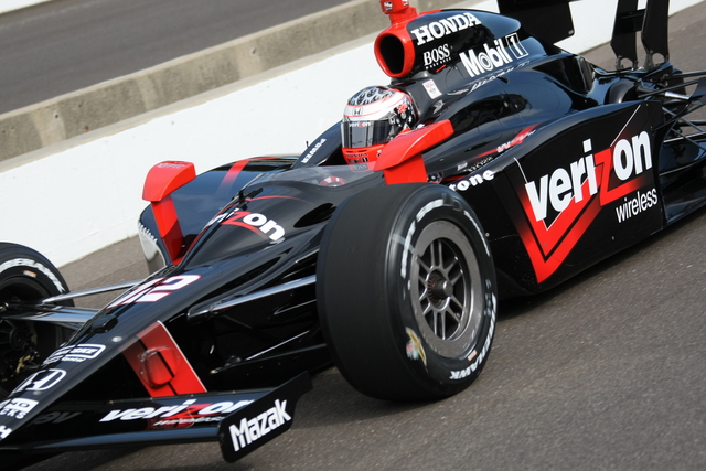 Will Power heads out for practice. -- Photo by: Jim Haines
