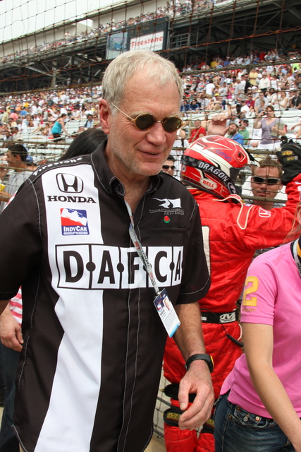 Rahal Letterman Racing co-owner David Letterman on the grid. -- Photo by: Chris Jones