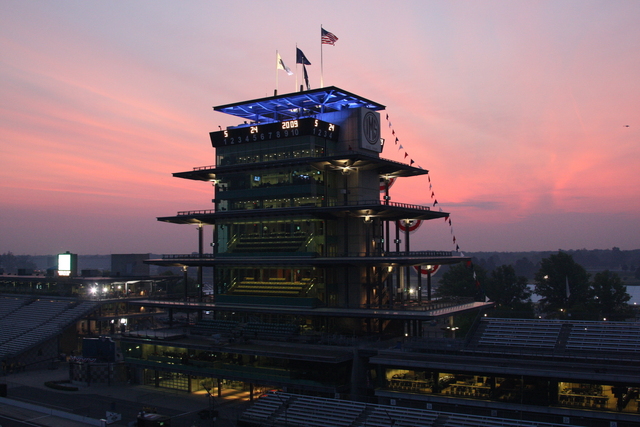 The Pagoda at dawn on Race Day. -- Photo by: Dana Garrett