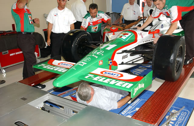 #11 Andretti Green Racing car undergoing IRL inspection -- Photo by: Dana Garrett