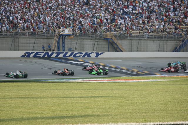 Race action at the Kentucky Speedway on race day. -- Photo by: Dana Garrett