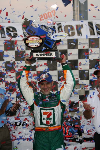 Tony Kanaan wins the Meijer Indy 300 at Kentucky Speedway. -- Photo by: Dana Garrett
