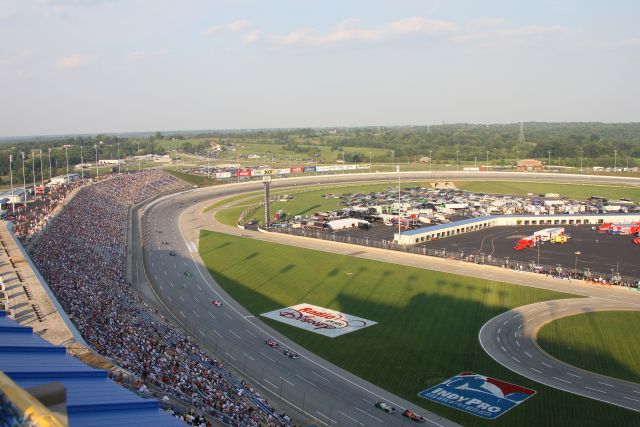 Racing action during the Meijer Indy 300 Race at Kentucky. -- Photo by: Shawn Payne