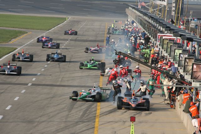 Pit lane at Kentucky Speedway on race day. -- Photo by: Steve Snoddy
