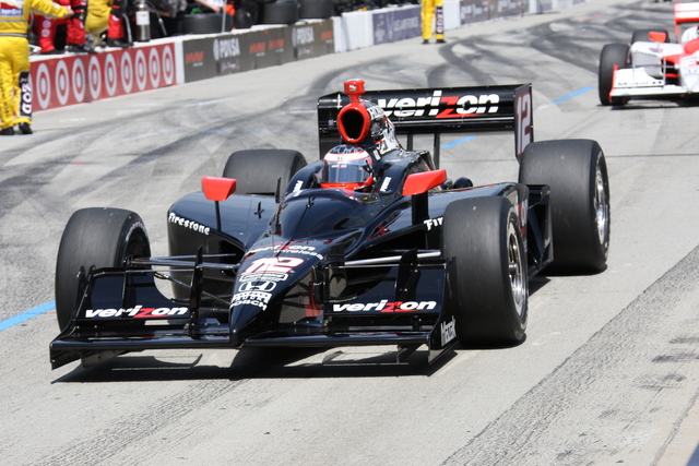 Will Power heads down pit lane. -- Photo by: Ron McQueeney