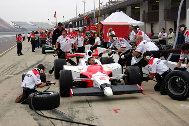 Marlboro Team Penske car preparing for practice session -- Photo by: Ron McQueeney
