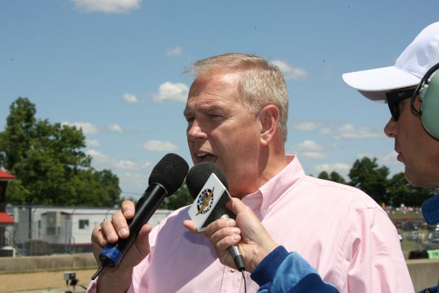 Ohio Governor Ted Strickland was Grand Marshal for the Honda 200 at Mid-Ohio. -- Photo by: Chris Jones