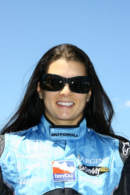 Danica Patrick before the start of the Honda 200 at Mid-Ohio. -- Photo by: Jim Haines