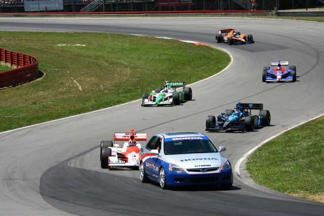 The pace car paces the field before the start of the Honda 200 at Mid-Ohio. -- Photo by: Jim Haines