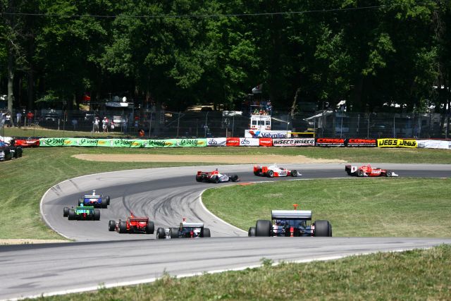 Race action during the Honda 200 at Mid-Ohio. -- Photo by: Jim Haines