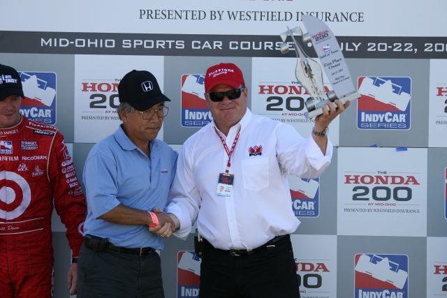 Scott Dixon wins the Honda 200 at Mid-Ohio for team owner Chip Ganassi. -- Photo by: Shawn Payne